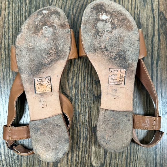 Free People Under Wraps tan Leather Sandal Size 6/36 - Picture 6 of 6